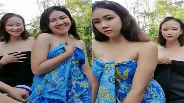 极品双飞！两骚货饥渴难耐，被大哥骗进小树林轮流爆操到腿软